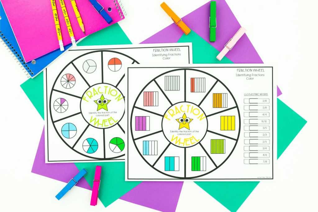 fraction wheel examples