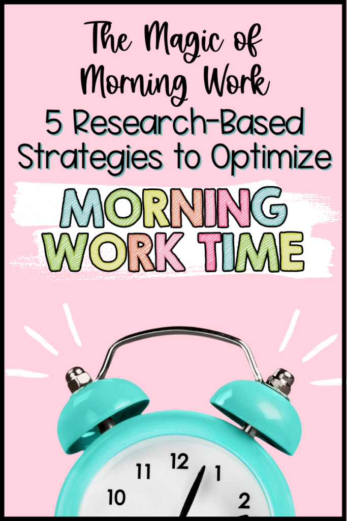 Let's take a dive into the benefits of optimizing morning work as well as the strategies we can use to ensure you're truly making the most out of the block. 