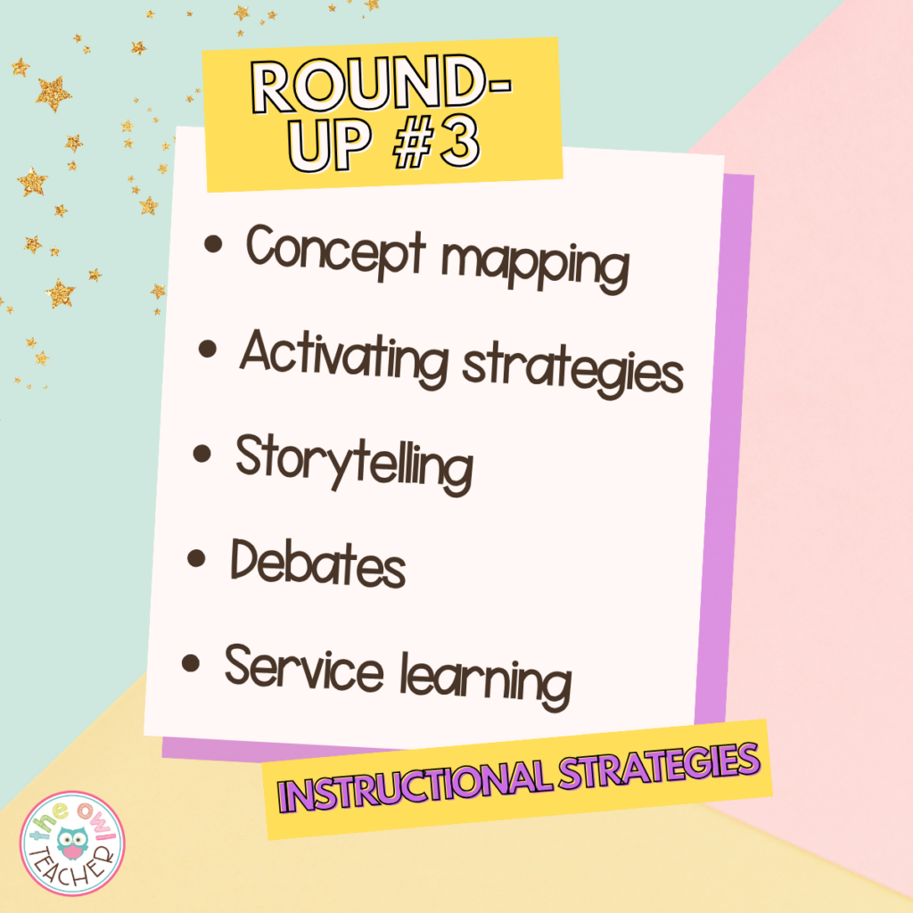 Effective Instructional Strategies: Round-Up #3 - The Owl Teacher