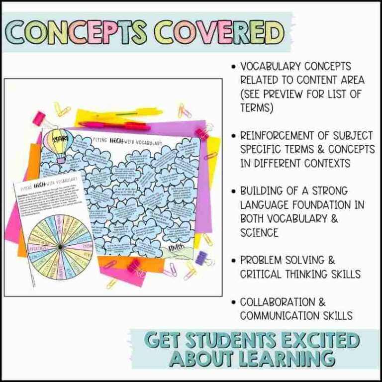 Scientific Method Science Vocabulary Games - The Owl Teacher