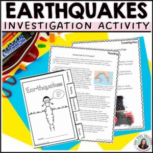 earthquakes investigation activity cover and example