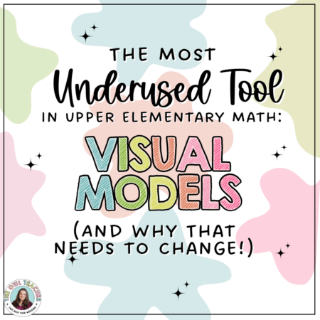 Tired of students memorizing math steps but not getting it? Discover 5 powerful visual models that help upper elementary students actually see the math. This post breaks down what they are, when to use them, and why they’re the most underused (and most effective) tools for teaching operations, fractions, and more—without needing fancy manipulatives. Includes real research, ready-to-use examples, and a free visual model cheat sheet!