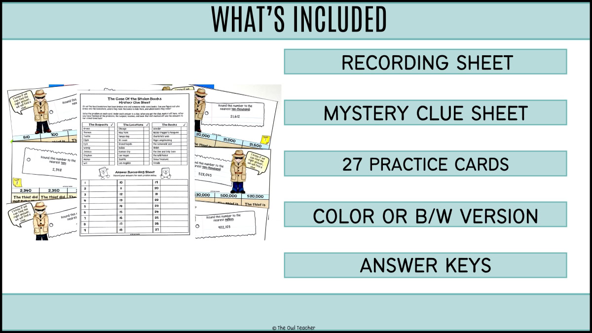 Rounding Multi-Digit Numbers up to the Millions Place Mystery Cards - Image 5