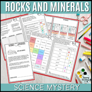 Rocks and Minerals Science Mystery Review and Practice Sheet