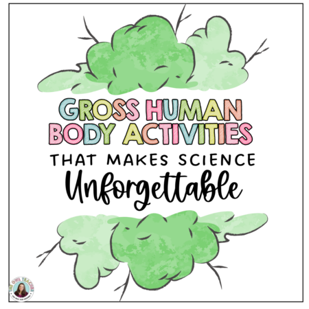 A white background with a green "fart" appearance in the middle and text coming out of that related to the post about gross human body activities.