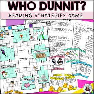 Reading Strategies Game | Reading Comprehension Mystery Activity