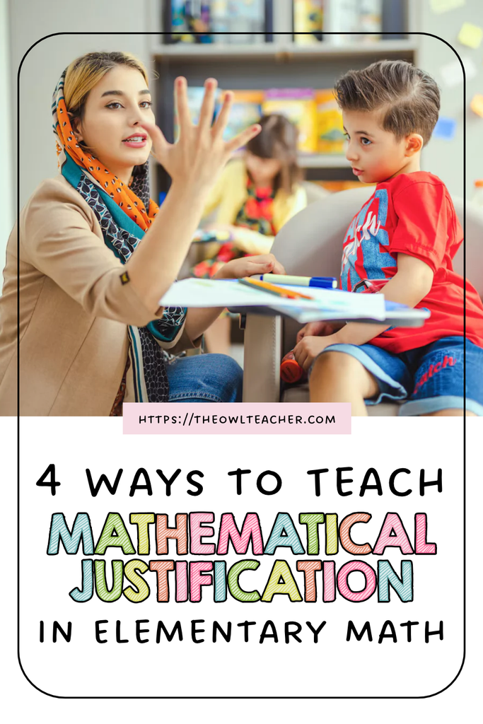 Help your students explain their thinking in math with these 4 ways to teach mathematical justification in 3rd, 4th, and 5th grade. Try Always, Sometimes, Never statements, visual models like fraction strips and number lines, error analysis, and comparing solution methods. Perfect for building math reasoning, math talk, and conceptual understanding in your upper elementary classroom. Includes ready-to-use prompts for math discussions.